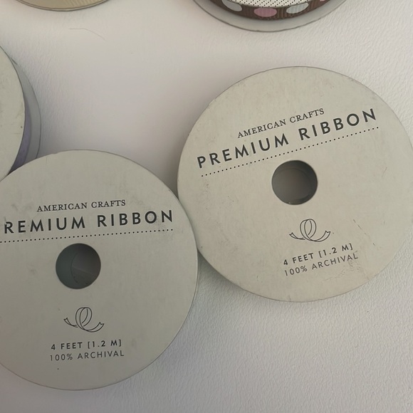13 Ribbon Rolls American Crafts Elements & Premium New Crafts Gift Wrap Home - Picture 8 of 8